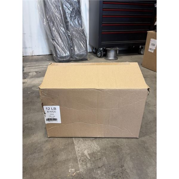 NEW CASE OF CLEAR 12LB BAGS - 10 BOXES OF 200