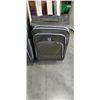 Image 3 : 2 FOREST GREEN ATANTIC SOFT SIDE SUITCASES - LARGE AND CARRY-ON SIZE