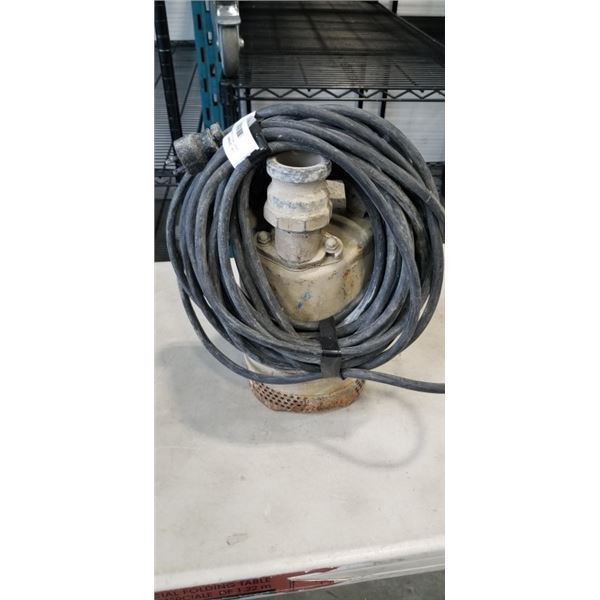 CAST IRON SUMP PUMP, WORKING