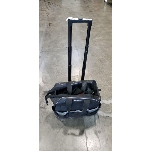 MAXIMUM ROLLING TOOL TOTE FULL OF ASSORTED HAND TOOLS