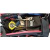 Image 2 : BLACK AND RED TOOL TOTE WITH ASSORTED HAND TOOLS