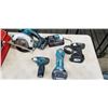 Image 2 : MAKITA 18V AND 12V CORDLESS TOOL SET WITH CURCULAR SAW, CUT OUT TOOL, IMPACT DRILL, AND 12V IMPACT, 