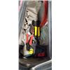 Image 3 : HUSKY ROLLING TRADESMAN BAG WITH LOTS OF QUALITY HAND TOOLS, INCLDUING SOME AS NEW LINEMANS TOOLS ET