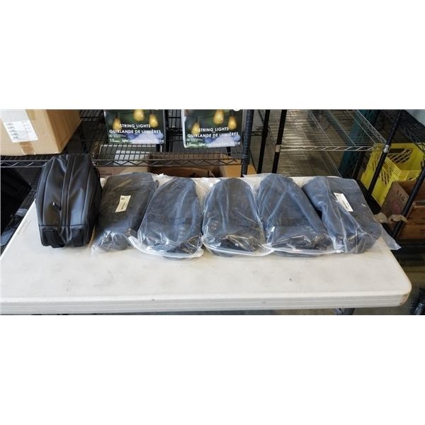 6 NEW BICYCLE WATER RESISTANT STORAGE BAGS WITH BACK PACK STRAPS