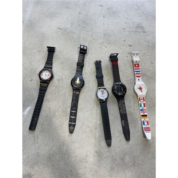5 OLYMPIC WATCHES