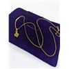 Image 2 : GOLD ON STERLING SILVER CHAIN NECKLACE, MARKED 925 W/ BC JADE MAPLE LEAF PENDANT NECKLACE