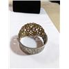 Image 3 : VINTAGE SILVER TONE HINGED BANGLE BRACELET