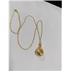 Image 3 : GOLD PLATED W/ PEARL PENDANT AND CHAIN NECKLACE MARKED 925