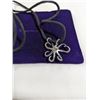 Image 2 : 925 STERLING SILVER OCTOPUS PENDANT W/ BLACK CORD NECKLACE