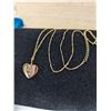 Image 3 : GOLD TONE HEART PENDANT W/ CHAIN NECKLACE EACH MARKED SU CZ CN