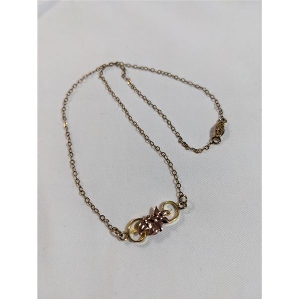 VINTAGE GOLD TONE CHOKER NECKLACE