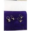 Image 1 : 2 PAIRS OF STERLING SILVER EARRINGS