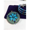 Image 3 : VINTAGE TRIPLE STRAND BRACELET AND PENDANT