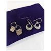 Image 1 : 2 PAIRS OF STERLING SILVER EARRINGS