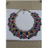 Image 2 : VINTAGE ALL COLOURS RHINESTONES NECKLACE