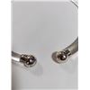Image 3 : 925 STERLING SILVER CLEAR LUCITE CHOKER NECKLACE