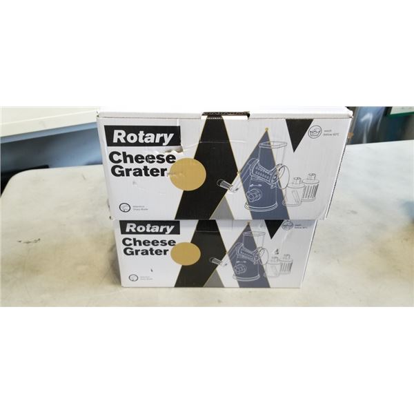 2 NEW ROTARY CHEESE GRATERS