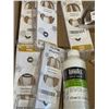 Image 2 : 3 PACKS OF 400 PLASTIC FORKS, 3 CANVAS WEB MILITARY STYLE BELTS, LIQUITEX ACRYLIC MEDIUMS, 5 KNITPRO