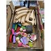 Image 3 : 3 TRAYS OF KIDS GAMES, PUZZLES, TOYS, TRAIN TRACK AND SMALL AIR HOCKEY TABLE