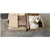 Image 1 : AVON COLLECTIBLES, CHINA TEAPOTS AND BOX OF NEW WOODEN WEAVED PLACEMATS
