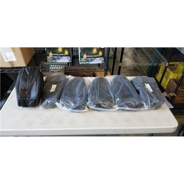 6 NEW BICYCLE WATER RESISTANT STORAGE BAGS WITH BACK PACK STRAPS