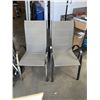 Image 1 : 2 STACKING SLING PATIO CHAIRS