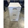 Image 1 : WHITE 3 DRAWER FILE CABINET