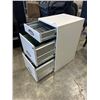 Image 2 : WHITE 3 DRAWER FILE CABINET