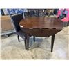 Image 1 : DROP SIDE TABLE AND LEATHER CHAIR