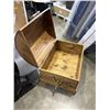Image 2 : LARGE VINTAGE WOODEN STORAGE CHEST