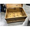 Image 3 : LARGE VINTAGE WOODEN STORAGE CHEST