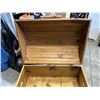 Image 4 : LARGE VINTAGE WOODEN STORAGE CHEST
