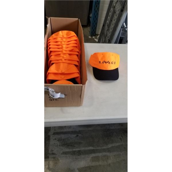 NEW 12 RAVAGE BALL ORANGE CAPS BLACK COLOUR RETAIL $119