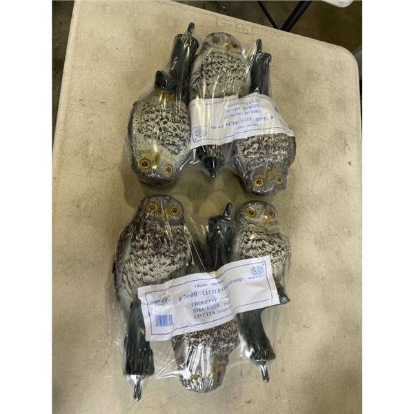 NEW GARDEN DECORATIVE OWL (BOX OF 6) RETAIL 99