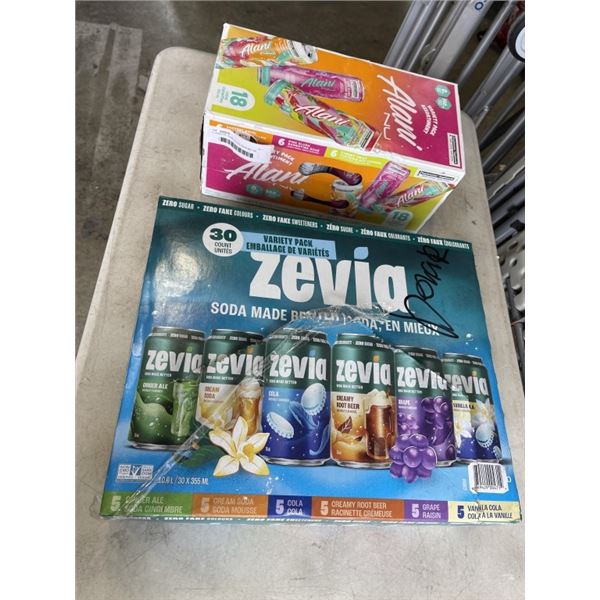 2 CASES OF SODA, A FEW CANS MAY BE MISSING - ZEVIA AND ALANI ENGERY DRINK
