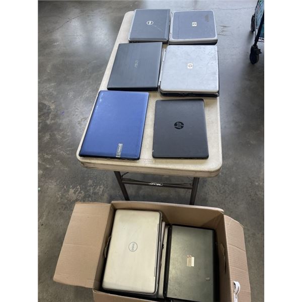 LARGE BOX OF LAPTOPS - FOR PARTS