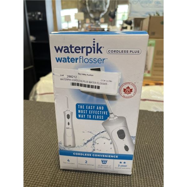 WATERPIK CORDLESS PLUS WATER FLOSSER - TESTED WORKING, RETAIL $79