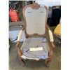 Image 2 : SET OF 4 WIILLIAM SWITZER VENETIAN LOUIS XV HIGHBACK DINING ARMCHAIRS, REQUIRE REUPHOLSTERY WORK , R