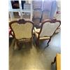 Image 6 : SET OF 4 WIILLIAM SWITZER VENETIAN LOUIS XV HIGHBACK DINING ARMCHAIRS, REQUIRE REUPHOLSTERY WORK , R