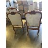 Image 7 : SET OF 4 WIILLIAM SWITZER VENETIAN LOUIS XV HIGHBACK DINING ARMCHAIRS, REQUIRE REUPHOLSTERY WORK , R