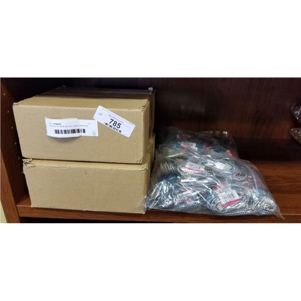 2 BOXES OF NEW MICRO USB CHARGING CABLES