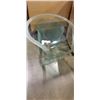 Image 1 : UNIQUE GLASS SIDE TABLE