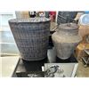 Image 1 : LARGE HAMPER AND WICKER BASKET