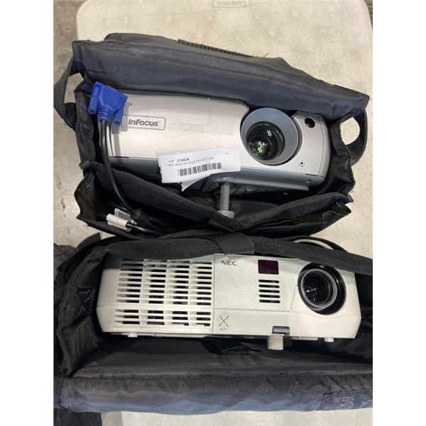 NEC AND INFOCUS PROJECTORS
