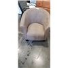 Image 1 : BROWN MICROFIBRE PARLOUR CHAIR