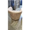 Image 3 : BROWN MICROFIBRE PARLOUR CHAIR