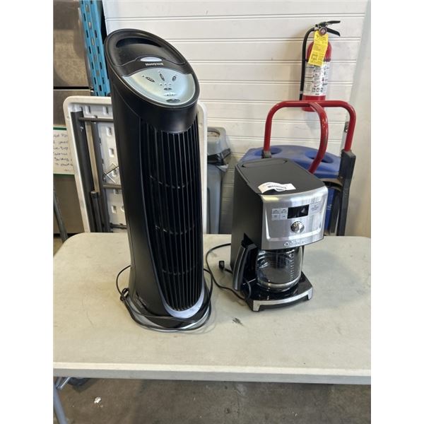 HONEYWELL AIR PURIFIER AND CUSINART COFFEE MAKER