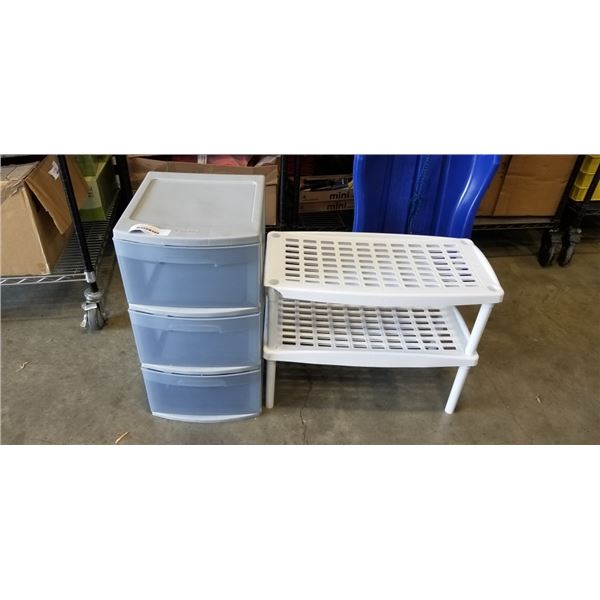 PLASTIC ORGANIZER, AND SHOE SHELF