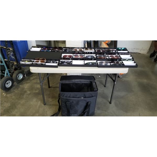 CASE FULL NEW SUNGLASSES IN TRAVEL DISPLAY CASES