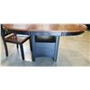 Image 3 : ROUND DINING TABLE WITH EXTENSION AND CHAIR